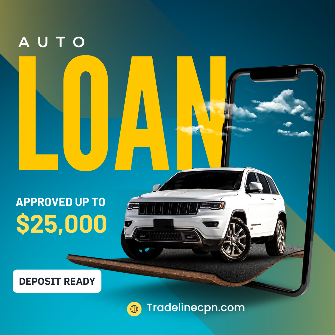 Auto LOAN (1 HOUR DEPOSIT) Zero Credit Check - $25,000