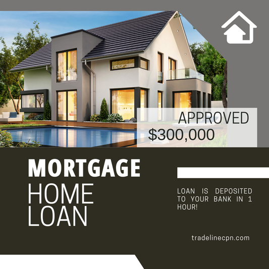 Mortgage HOME LOAN (1 HOUR DEPOSIT) Zero Credit Check - $300,000